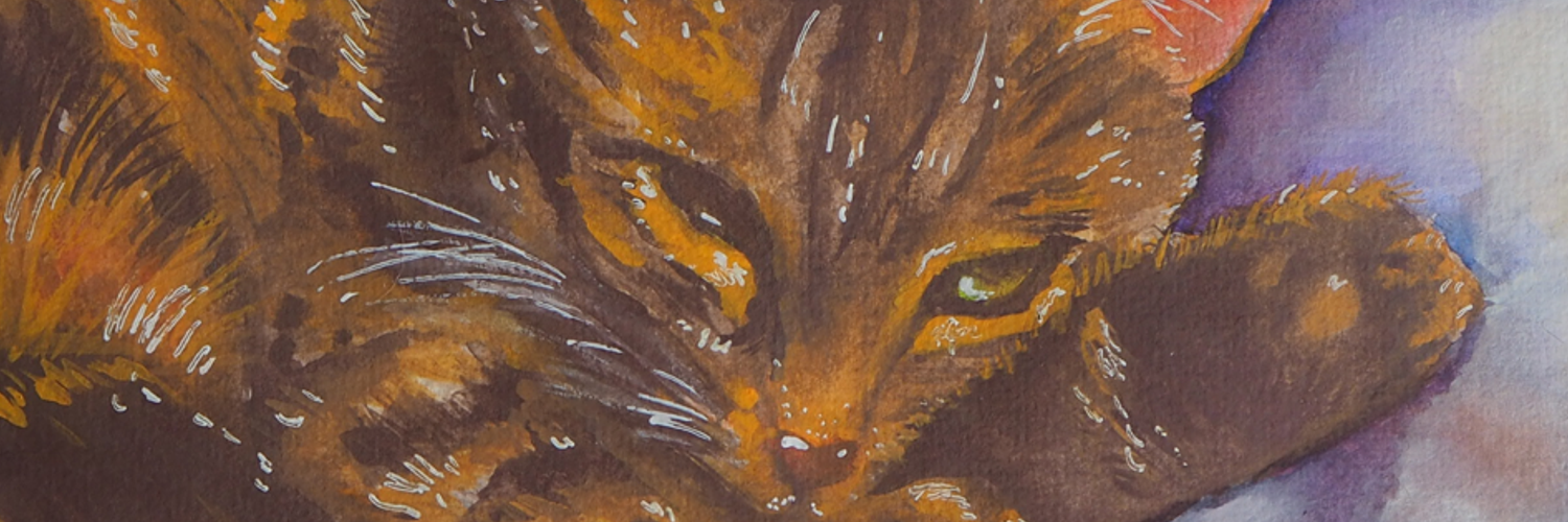 Peinture d'un chat