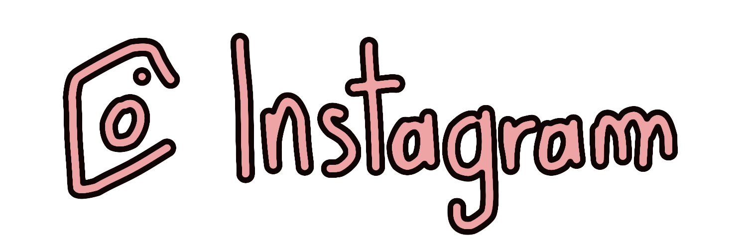 logo Instagram fait et écrit à la main